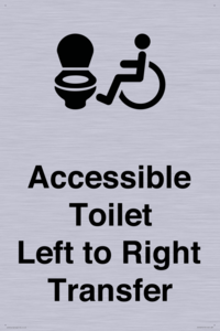 Accessible Toilet with Left to Right Transfer